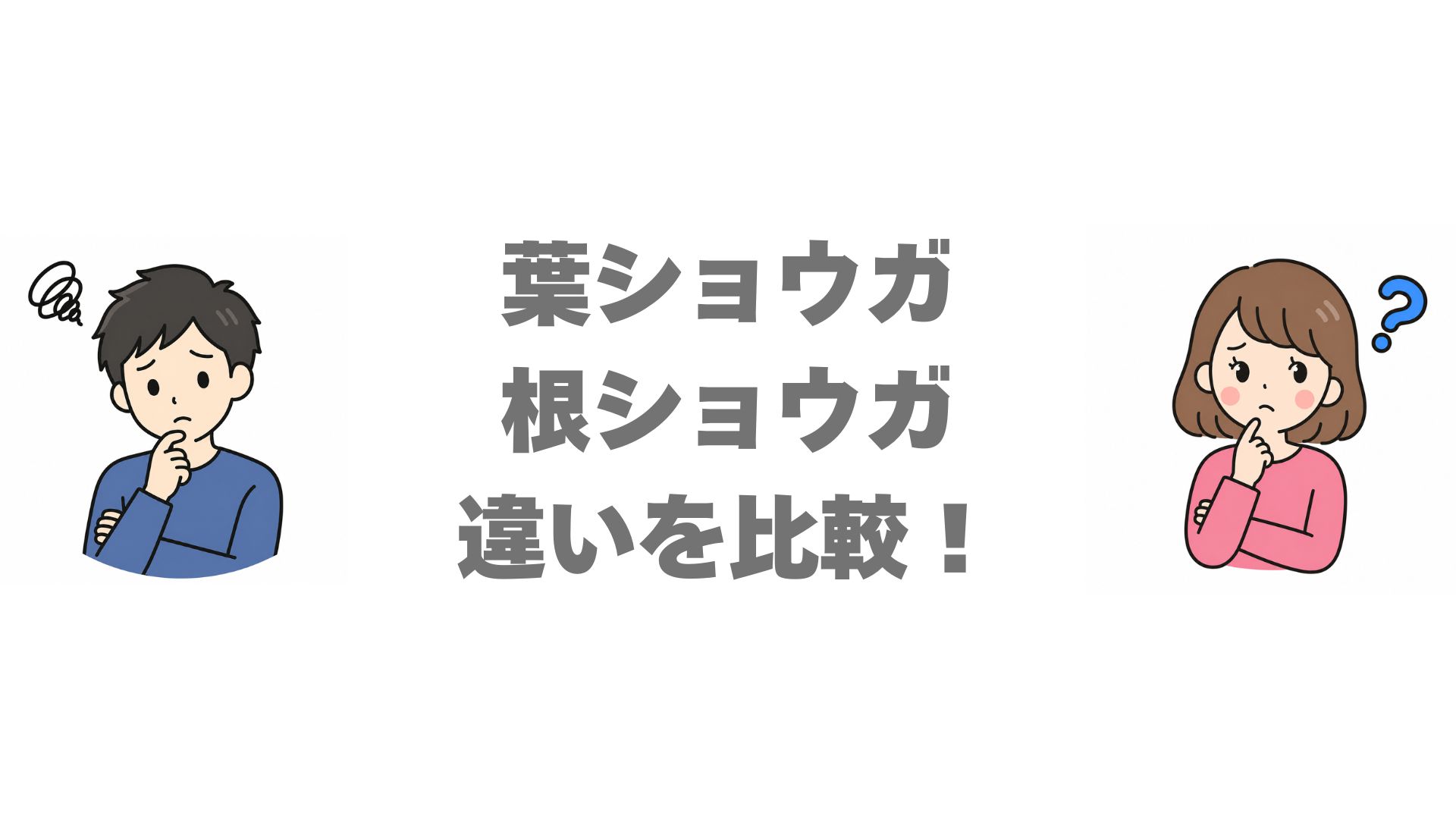 葉ショウガと根ショウガの違いを比較！どっちがいいか使い分けを解説